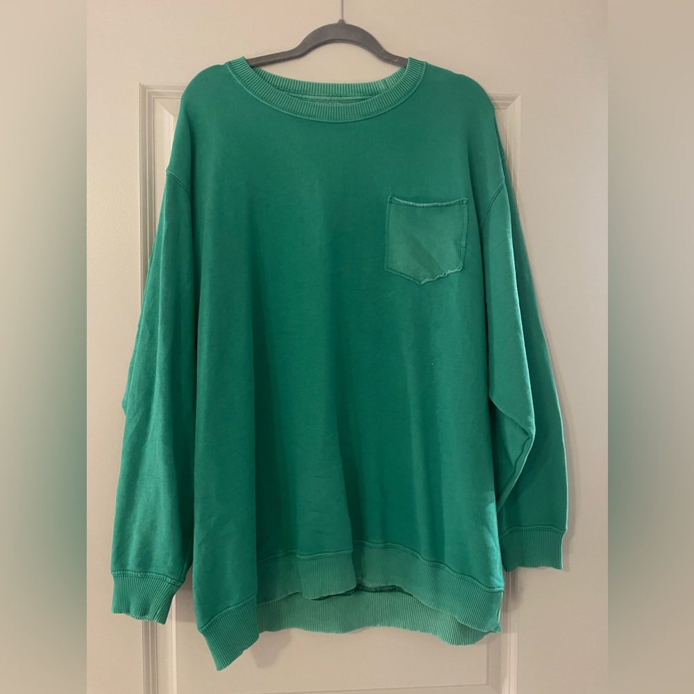 Aerie Green crew neck